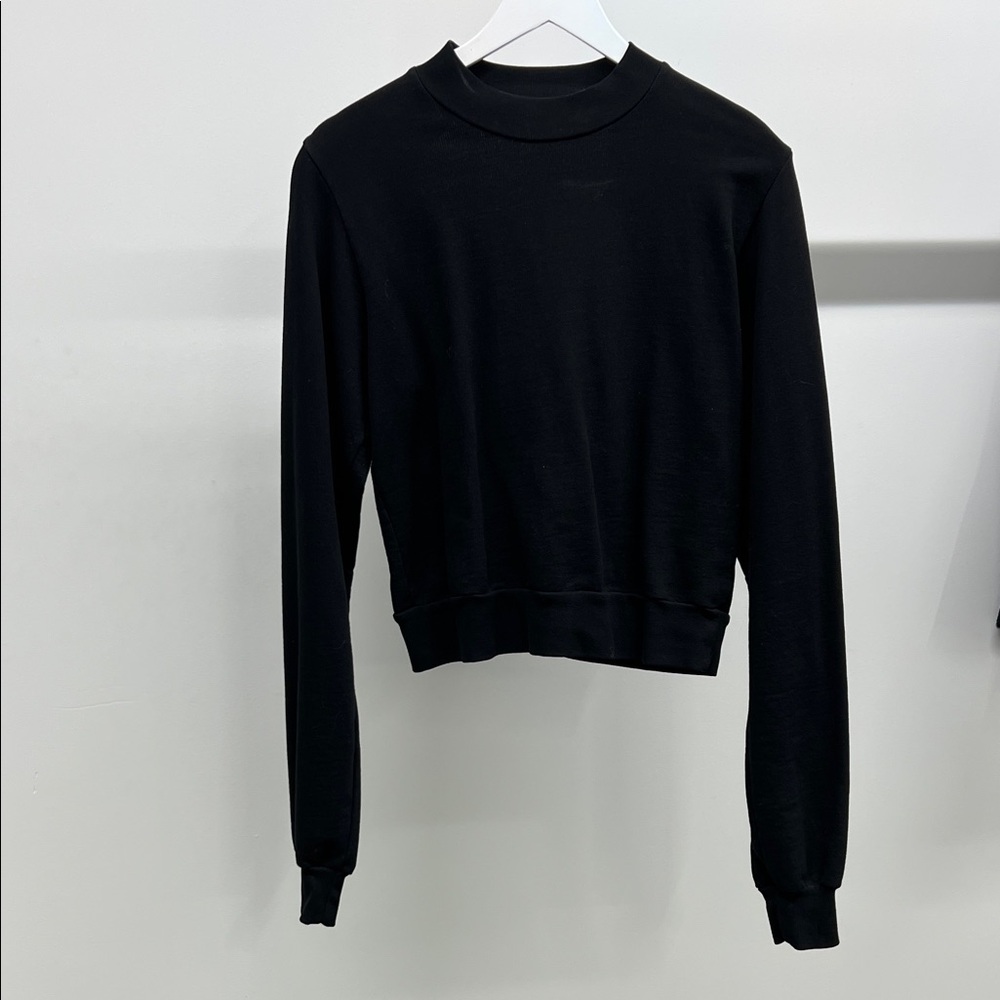 Cotton Citizen Black Open Back Sweatshirt